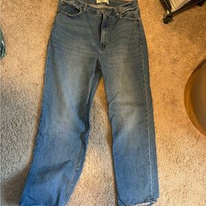 Abercrombie & Fitch the ankle straight ultra high rise 12R